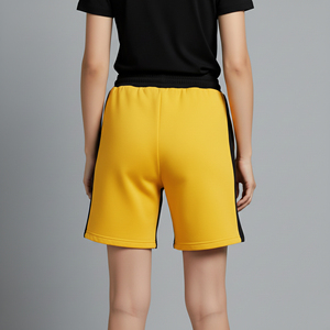 Shorts décontractés pour femmes en gros, respirants, 100 % coton molletonné, avec logo personnalisé imprimé en sérigraphie, écologiques - Product Image 6