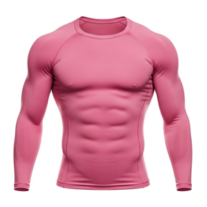 Chemise de sport à manches longues pour homme, à séchage rapide, personnalisée, pour la natation, le surf, la pêche, la gym, l'entraînement, protection UV - Product Image 2