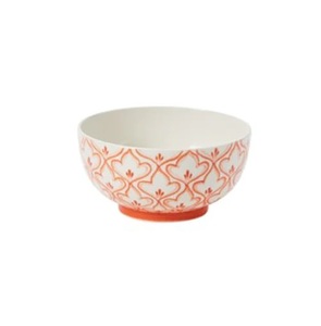 Bol à soupe en céramique moderne avec motif géométrique complexe, finition émaillée durable et charme élégant pour la table - Product Image 2