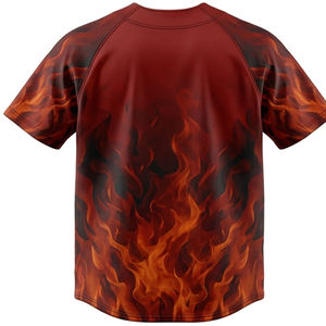 Camiseta de Béisbol Sublimada a Medida, con Botones, Tejido Transpirable de Alto Rendimiento, Personalizable para Clubes y Equipos Deportivos - Product Image 3