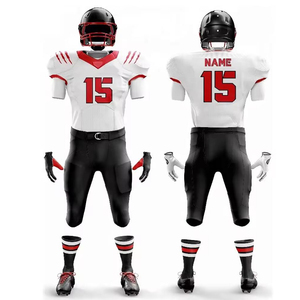 Custom Unisex American Football Uniform-Short Sleeve Printed Design Moisture-Wicking Breathable Fabric Four-Way Stretch - Product Image 2
