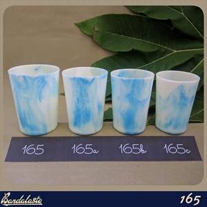 Modern Resin Tumbler Glass Handmade Aqua Swirl Pattern Durable <b>Drinkware</b> for Hotel Catering & Party Use - Product Image 5