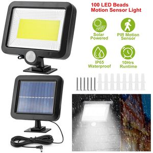 Lampada Solare da Esterno con 100 LED, Sensore di Movimento, Impermeabile IP65, Illuminazione dal Tramonto all'Alba - Product Image 1