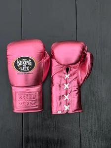 ชุดฝึกซ้อม MMA สีชมพูระดับมืออาชีพ ไม่มีมวยไทย ไม่มีชีวิต ชุดฝึกซ้อมและต่อสู้ ปรับแต่งได้ หนังแท้ น้ำหนักเบา แบบผูกเชือก ชุดกีฬา - Product Image 3