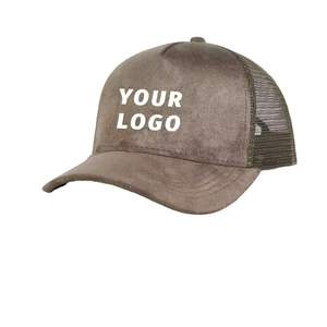 Gorra Trucker con Logotipo Personalizado, Gorra de Béisbol Deportiva de Malla y Gamuza con Cierre a Presión, 6 Paneles, Lisa, para Adultos - Product Image 3