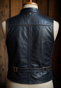 Chaleco de Cuero para Motocicleta para Hombre, Personalizado OEM ODM, Venta al por Mayor, Chaqueta sin Mangas para Motociclista, Ropa Exterior Casual Vintage 2026 - Product Image 4