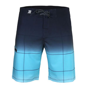 กางเกงว่ายน้ำชายแบบสั่งทำ เอวยางยืด สวมใส่สบาย เหมาะสำหรับเล่นกีฬาชายหาด ทำจากโพลีเอสเตอร์ 100% แห้งเร็ว ระบายอากาศได้ดี ความยาวระดับเข่า - Product Image 1
