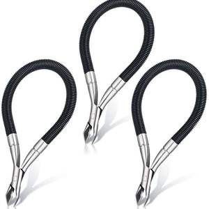 Coupe-cuticules en acier inoxydable de haute qualité, facile à utiliser, avec poignée ergonomique et ciseaux en spirale pour éliminer les peaux mortes - Product Image 1