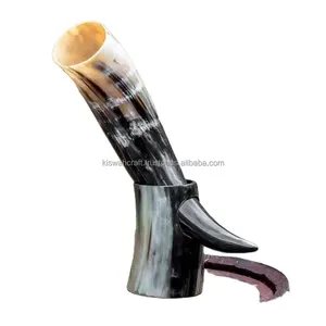 Mug en corne à boire Viking Thor gravé à la main, personnalisé, moderne, de qualité supérieure, poli, pour la maison, le restaurant, l'hôtel - Product Image 5
