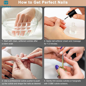 Service OEM ODM, ciseaux à ongles de précision durables plaqués or, ciseaux à ongles courbés en acier inoxydable avec poignées en acier - Product Image 5