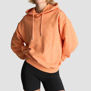 New Arrival Oversize Women's Hoodies Drop Shoulder Heavyweight 100% Cotton Long Sleeve Screen Print Letters Hoodies Women - Product Image 1