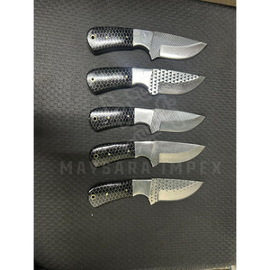 Último modelo de cuchillo de acero de hoja fija con mango de epoxi G10 tipo panal de abeja y espiga completa, para caza, camping, supervivencia, desollado y estilo vaquero - Product Image 1