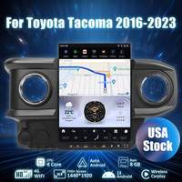 Autoradio stéréo GPS Android 13 14'' AuCar pour Toyota Tacoma 2016-2023, écran Tesla, lecteur multimédia vidéo DVD pour voiture