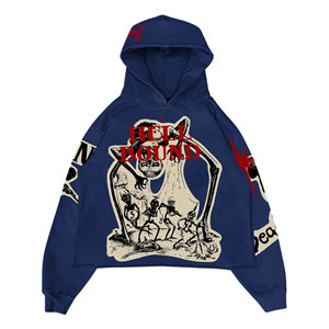 Vente en gros de sweats à capuche unisexes pour hommes, design personnalisé imprimé, fermeture éclair, en molleton de coton respirant, avec poche, style tendance - Product Image 5