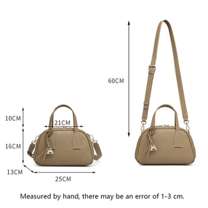 Sac à main élégant en cuir véritable pour femme, sacs à bandoulière Boston, nouveau sac multifonctionnel 2026 pour usage quotidien, décontracté ou professionnel - Product Image 2