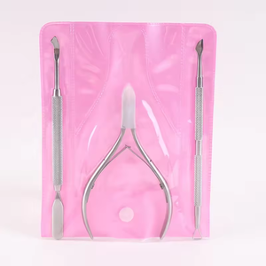 Ensemble professionnel de 3 pinces à cuticules en acier inoxydable avec lames courbées, compatibles avec les ongles des pieds, durables, à large ouverture de mâchoire - Product Image 3
