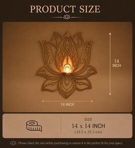 โคมไฟติดผนังทองเหลืองรูปดอกบัวทนความร้อนสำหรับตกแต่งบ้าน - Product Image 3