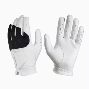 Nouveauté en promotion : Gants de golf en cuir véritable personnalisables, antidérapants, légers, à doigts complets et avec poignet réglable - Product Image 1