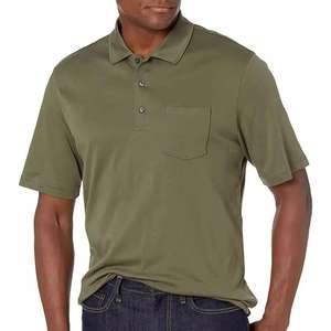 Chemises polo décontractées pour hommes, chemises polo tendance, nouveau design, logo personnalisé, couleur unie, respirantes, pour hommes, OEM - Product Image 2