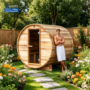 Servizio ad Alto Profitto per Pensioni Coreane: Sauna a Botte in Cedro Rosso con WiFi Intelligente |   Aumenta il ROI di Airbnb |   Certificato ETL per Progetti Industriali - Product Image 1