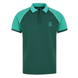 T-shirts pour hommes de qualité supérieure, en tricot uni respirant, coupe ajustée, en polyester/coton, manches courtes - Product Image 1