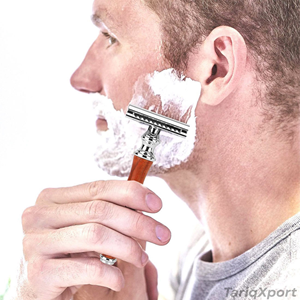 Vintage Wood Handle Stainless Steel Blade Single Blade Safety Razor <b>Men</b> Face Ergonomic Design Body <b>Bikini</b> - Product Image 6
