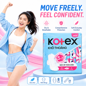 Kotex maxi dry super delgado con alas 23cm - 8 piezas/bolsa |   Productos de Higiene Femenina Premium - Product Image 4