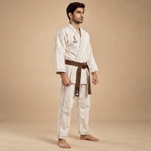Conjunto de Uniforme de Karate Personalizado, Ropa Profesional de Artes Marciales, Tejido Transpirable, Ligero, Cómodo, Construcción Duradera - Product Image 6