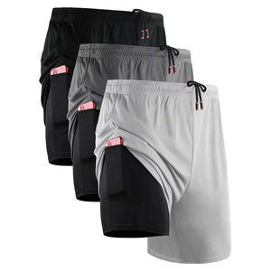 Nouvel Arrivage Short de Sport Personnalisé en Toile pour Fitness et Course, Tenue de Gym Tendance, Motif Uni, Meilleure Vente, Style Décontracté, Imperméable et Respirant - Product Image 5