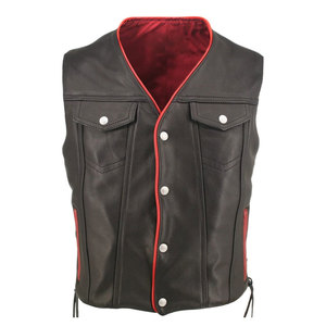 Chaleco de Cuero Ligero de Estilo Clásico para Invierno, Informal, con Tela Resistente y Diseño Práctico, Premium - Product Image 1