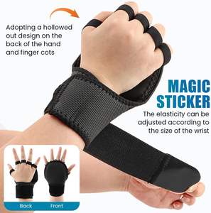 Muñequeras para Levantamiento de Pesas, Guantes de Gimnasio sin Dedos con Soporte para Muñeca, Acolchado en la Palma para Gimnasio, Fitness, Cross Training, Ciclismo - Product Image 5