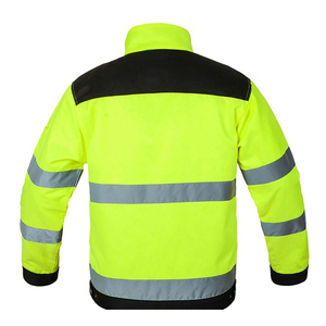 Veste d'hiver réversible personnalisée haute visibilité ANSI Classe 3, imperméable, matelassée, réfléchissante, en polyester, pour travaux routiers - Product Image 2