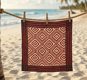 Pañuelo Cuadrado Hecho a Mano 100% Algodón con Estampado de Bloques, Estilo Boho, Diseño Floral Indio, Transpirable y Duradero, 53x53cm - Product Image 2