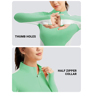 Camisetas de equitación para mujer con logo personalizado, capa base transpirable que absorbe el sudor, tops de equitación transpirables, ropa de entrenamiento de verano - Product Image 5