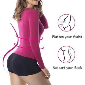 High Elasticity Women Compression Shirt <b>Long</b> <b>Sleeve</b> Gym Rash Guard Anti-UV Breathable Quick Dry Workout <b>Base</b> <b>Layer</b> UPF50+ - Product Image 4