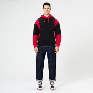 Impresión personalizada Hombres empalme Sudadera con capucha Hombres Suéter Casual Top Manga larga Hombres Suéter Color Bloqueado Sudaderas con capucha - Product Image 5