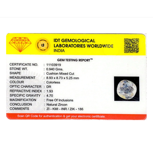Synthetic White Sapphire Loose Gemstone-4.7 Carat High Quality for Fine Jewelry - Product Image 4