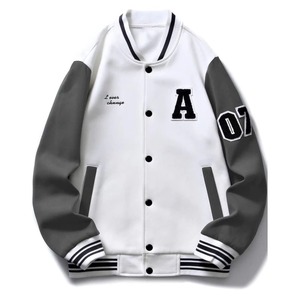 Best Selling Premium Quality Plus-Size Casual Sport <b>Warm</b> Embroidered <b>Waterproof</b> Quick Dry Breathable Varsity Jackets Men Letter - Product Image 4