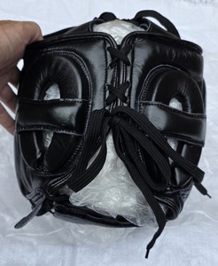 Casque de boxe en cuir respirant, réglable, personnalisable, unisexe, pour MMA, Muay Thai, Sparring, sérigraphie - Product Image 3