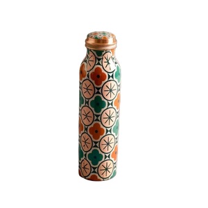 Botella de agua de metal con diseño bohemio, regalo único, botella de agua portátil para viajes. - Product Image 4