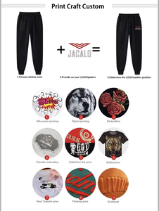 Ensemble de jogging personnalisé avec logo brodé OEM, vente en gros, survêtement unisexe, sweat-shirt et pantalon de survêtement pour femmes et hommes - Product Image 3