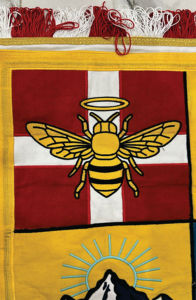 Bannière murale décorative en toile brodée personnalisée écologique 65x65 cm, broderie de qualité supérieure, OEM - Product Image 2