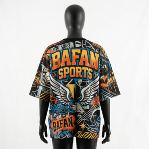 Camiseta Extra Grande para Mujer, Tela de Poliéster de Alta Calidad, 180 GSM, Diseño Estampado en Toda la Superficie, Logotipo Personalizado - Product Image 5