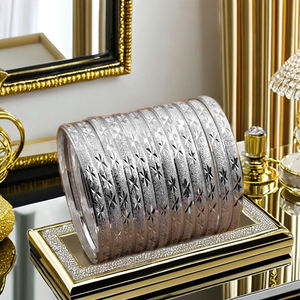 Bracelets en argent plaqué en gros, bracelets tendance, bracelets en laiton argenté, bracelets en argent personnalisés, bracelets traditionnels en argent plaqué - Product Image 5