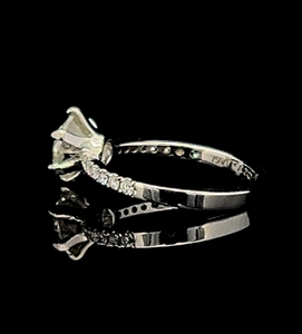 Bague classique style solitaire 2 carats avec diamants de laboratoire de 0,20 carat sur les côtés en or 14 carats de qualité supérieure, bijoux 2026 - Product Image 5