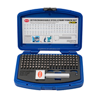P-112-4 [WIGA] OEM Industrial DIY Interchangeable Metal Punch Letter Number Set 112PCS Steel Stamping Kit DIN1451