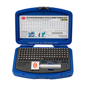 P-112-6 Replaceable Steel Stamp Set DIN1451 HRC60 Industrial Metal Marking <b>Tool</b> - Product Image 1
