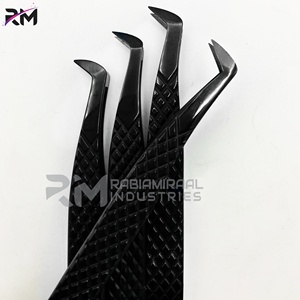 Pinzas para Pestañas RMI de Color Negro, Marca Privada, Acero Inoxidable Antiestático, Precisión, Durabilidad, Punta de Fibra en Forma de L de 45 y 90 Grados - Product Image 4