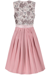 Vintage Floral Print A-Line Midi <b>Dress</b> With Bow Belt <b>Elastic</b> Waist Sleeveless Satin <b>Dress</b> For Holiday Celebration - Product Image 2