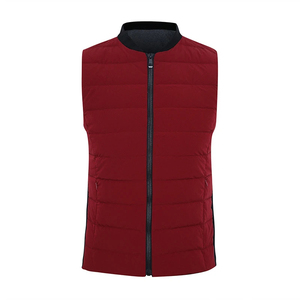 Chaleco Deportivo Ligero de Poliéster Blanco para Hombre, Sin Mangas, Cortavientos, con Cuello Alto y Cierre de Cremallera, ODM - Product Image 2